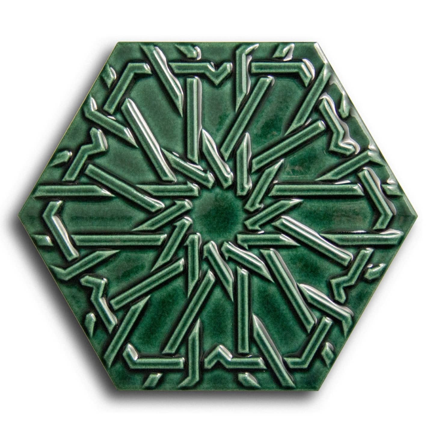 Hexagon Star Emerald Green